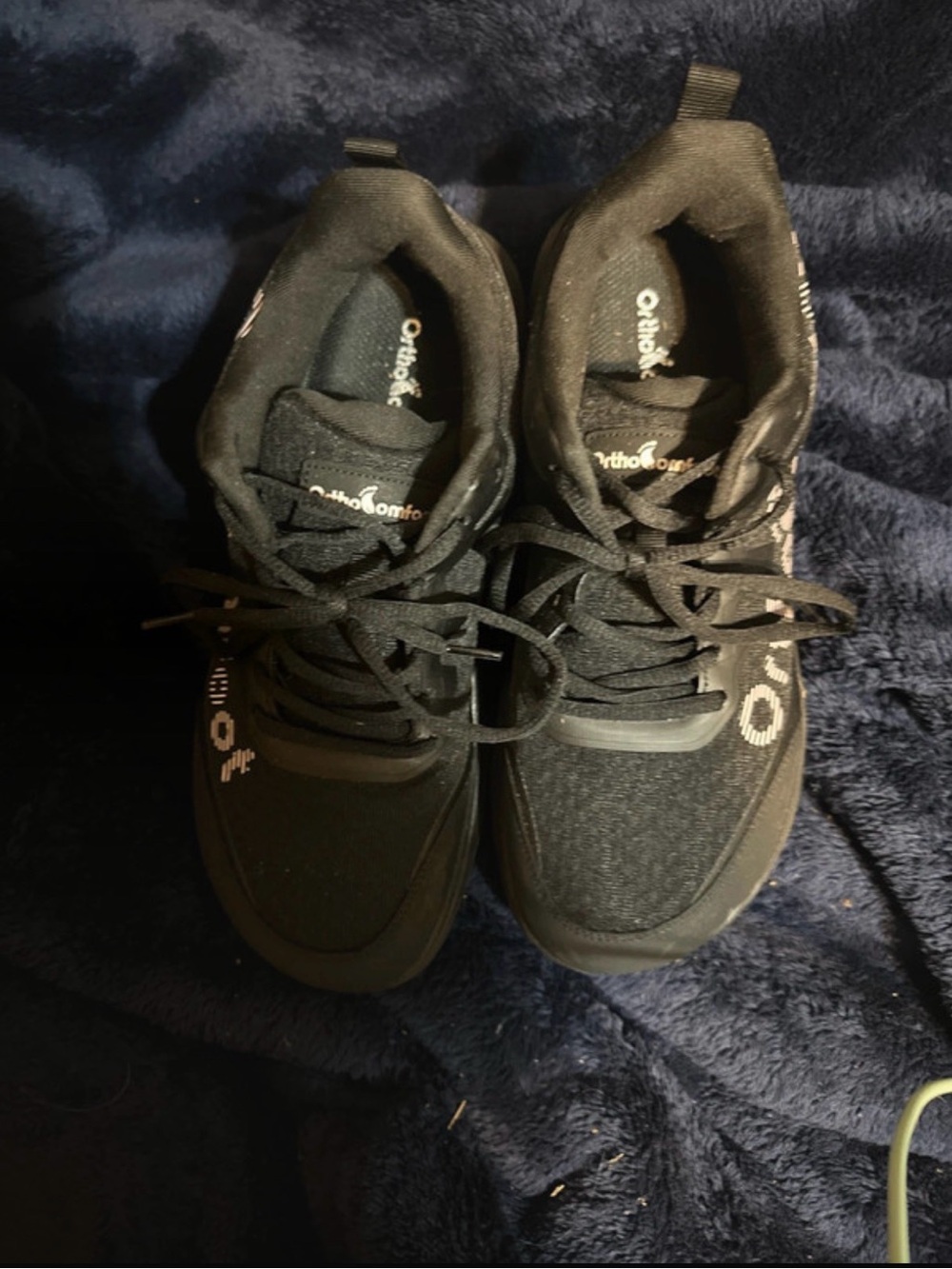 Orthotic Comfort Women's Black Athletic Sneakers